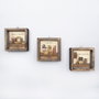 Wallity UKZM004 Set de 3 Cuadros Decorativos enmarcados en Madera de Pino